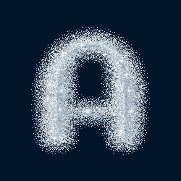 糖甜程式化的现实字母字母表图片下载