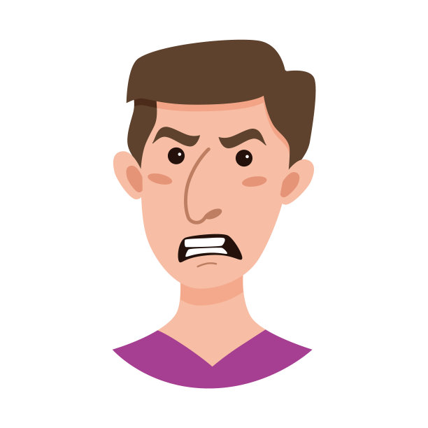 男性表情卡通人物图片下载