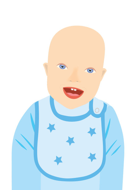 带着围裙微笑的小男孩图片下载