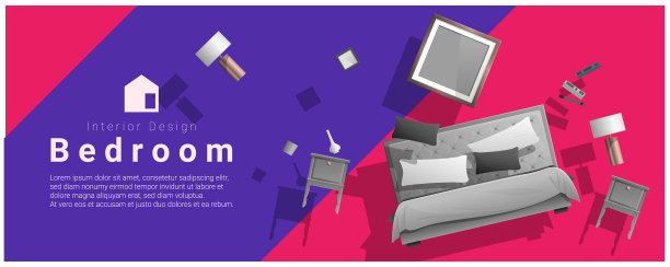 室内横幅销售与卧室家具图片下载