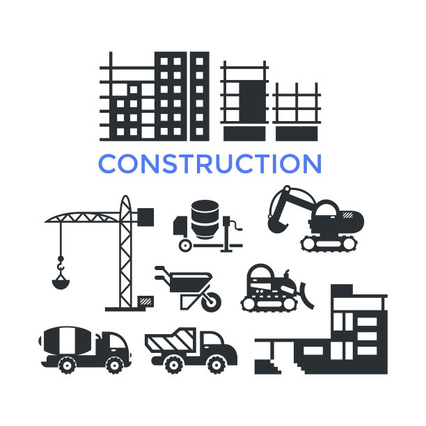 黑色数码建筑图片下载