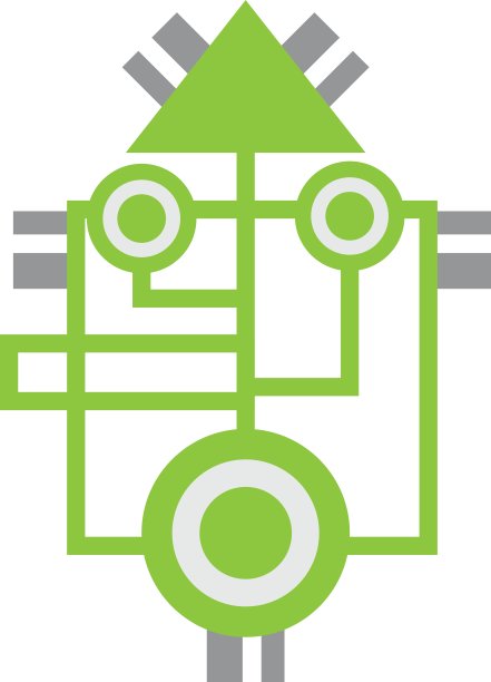 卡通电脑电路箭头电子图片下载