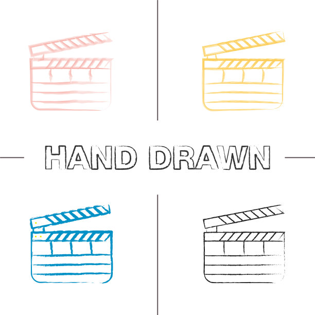 剪贴板手绘图标集图片下载