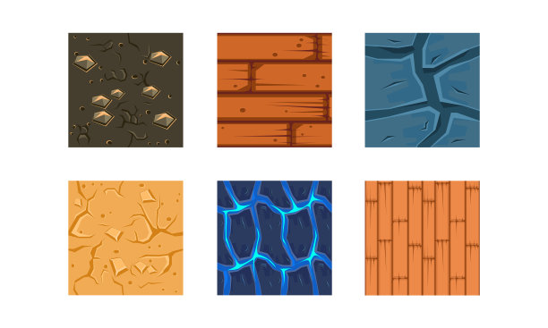 平套6个彩色纹理和图片下载