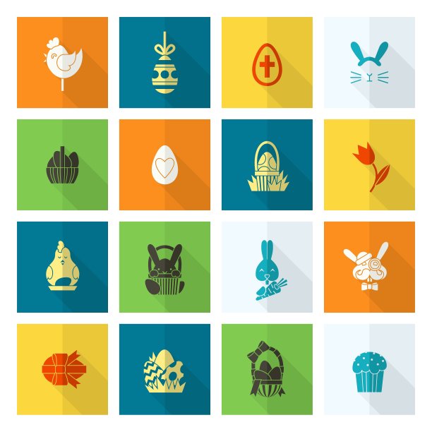 庆祝复活节的图标图片下载