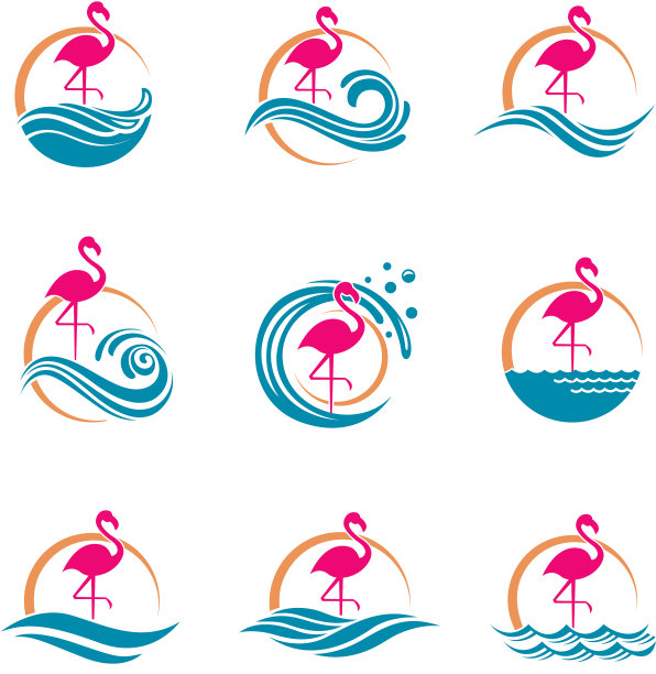 火烈鸟标志设置图片下载