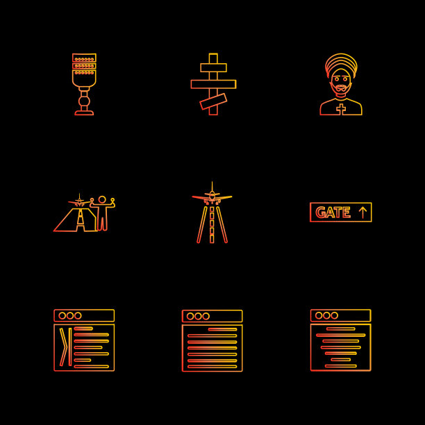 宗教网络用户界面web eps图片下载
