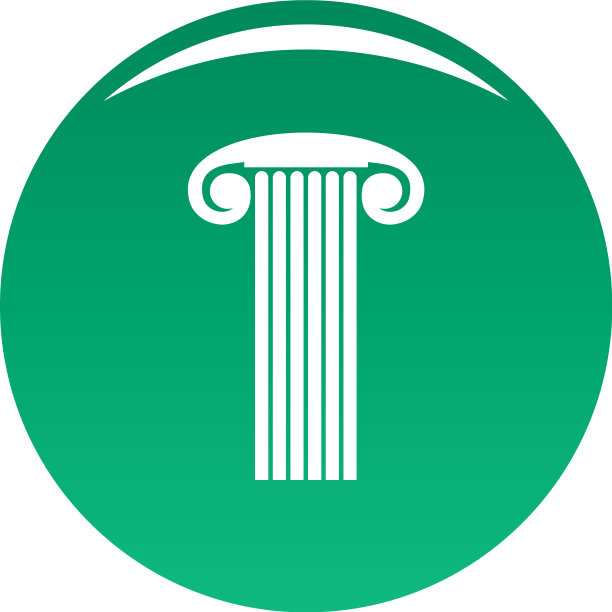 大理石柱图标绿色图片下载