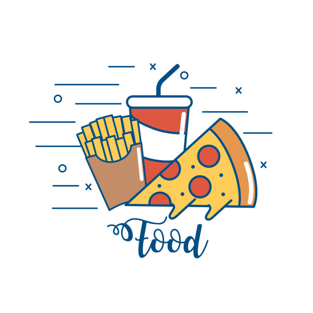 美味的快餐营养和不健康的食物图片下载