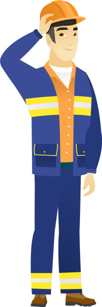 年轻的亚洲建筑商在挠头图片下载