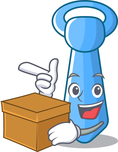 以箱式男领带设计人物造型图片下载