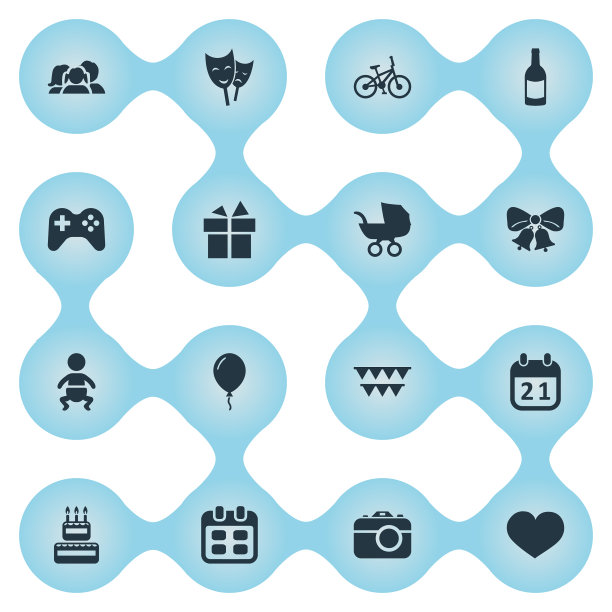 一套简单的庆祝活动图片下载