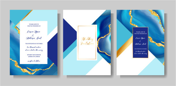 婚纱时尚的水晶或大理石模板封面图片下载