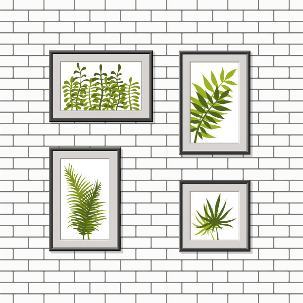 墙上挂着大自然的照片图片下载