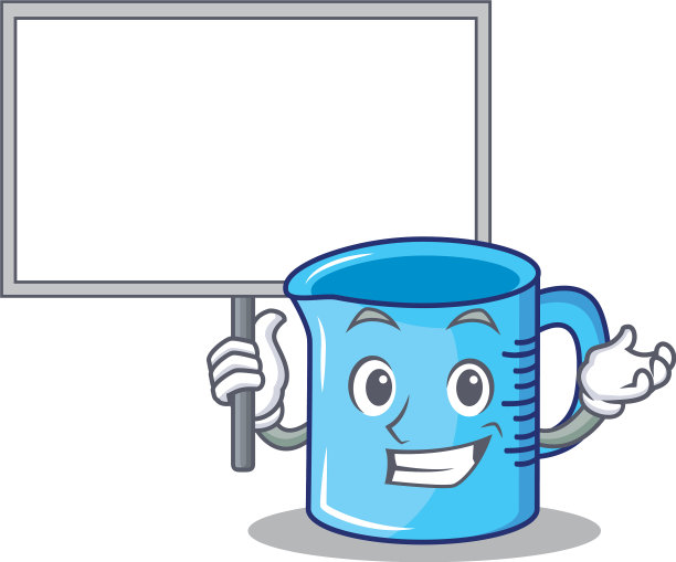 带板量杯人物卡通图片下载