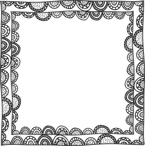 波希米亚或波西米亚风格的装饰图标形象图片下载