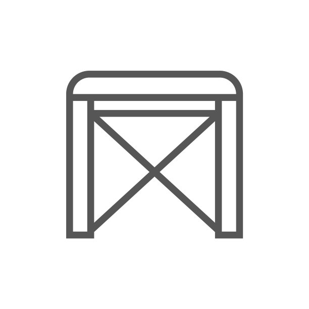 椅子孤立的图标在线性风格图片下载