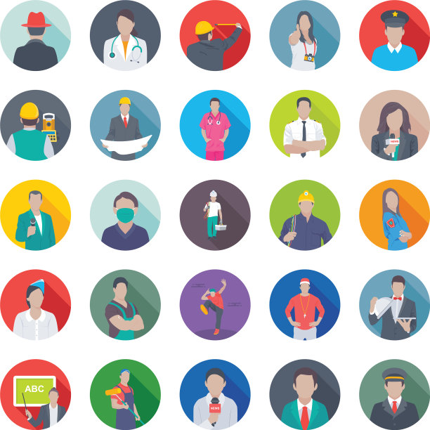 专业平面图标集图片下载