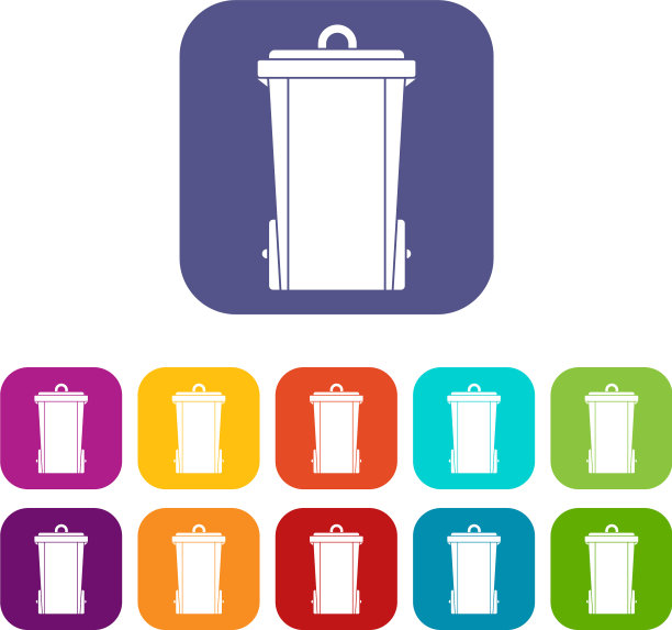 垃圾桶图标设置为平面图片下载