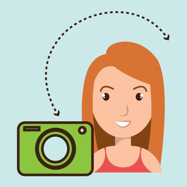 女性相机照片图像画廊图片下载