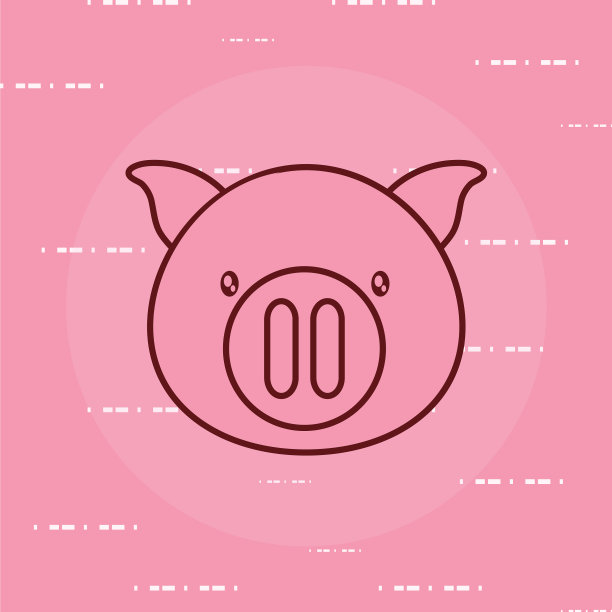 可爱的猪图标形象图片下载