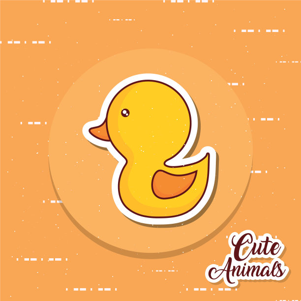 可爱的鸭子图标形象图片下载