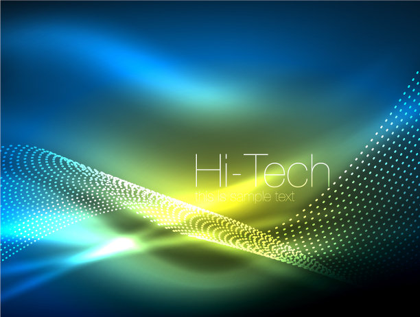 霓虹灯烟浪图片下载