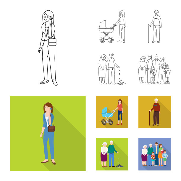 人物与化身标志的设计图片下载