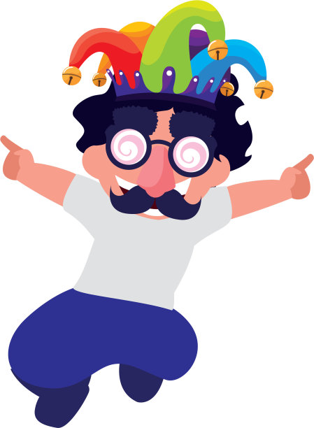 快乐的小男孩戴着面具疯狂图片下载