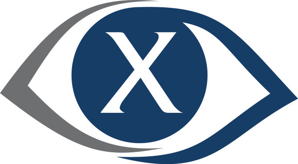 眼科护理解决方案字母X图片下载
