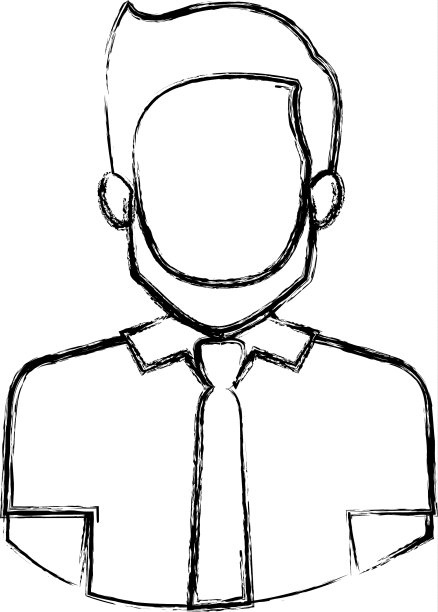 黑白模糊的轮廓用半身的图片下载