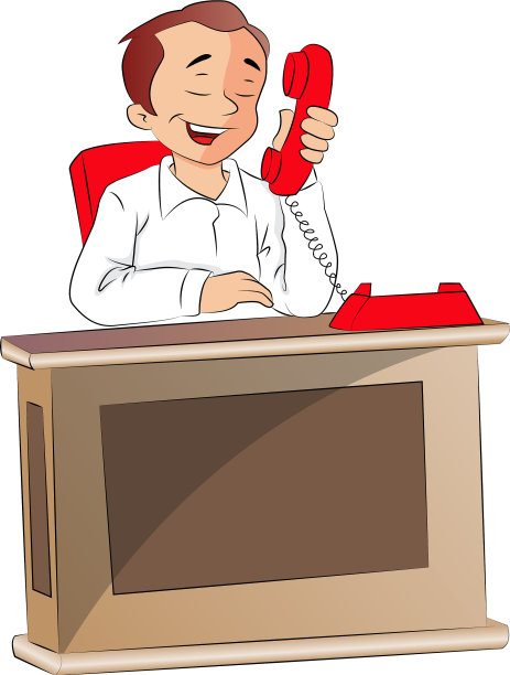 疲惫的商人在打电话图片下载