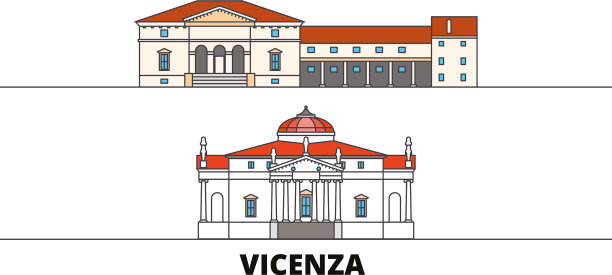 意大利维琴察平地地标图片下载