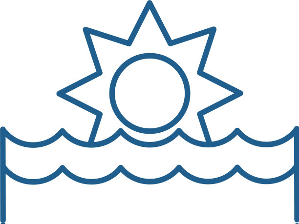 日落线图标概念日落平面图片下载