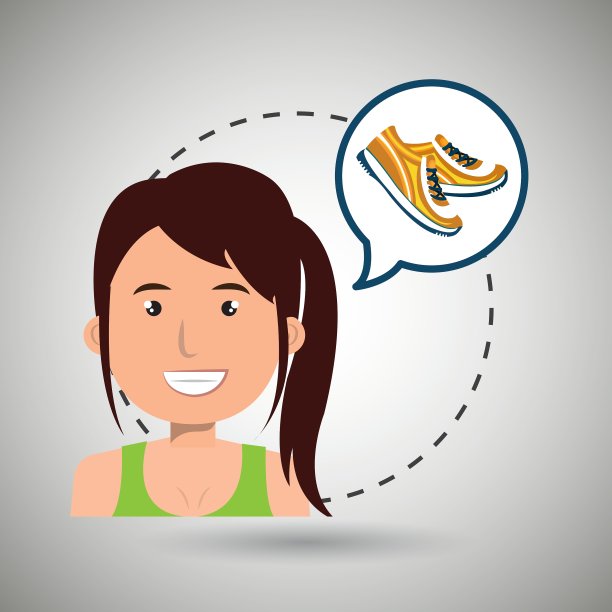 女性运动健康图标图片下载