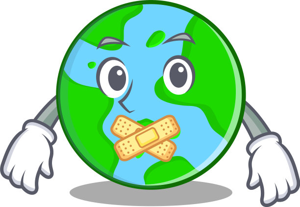 沉默的世界全球人物卡通图片下载