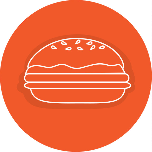 美味汉堡孤立图标图片下载