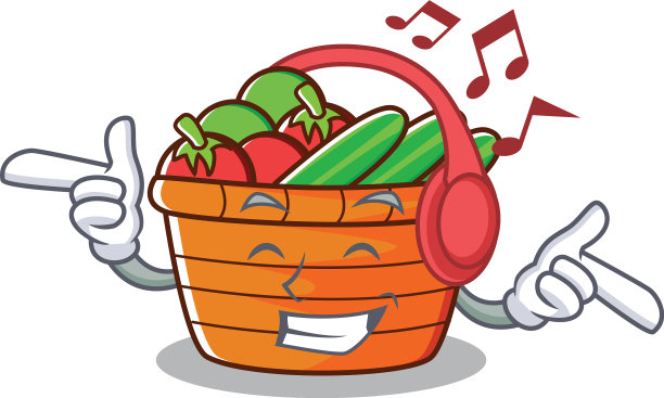 听音乐水果篮人物卡通图片下载