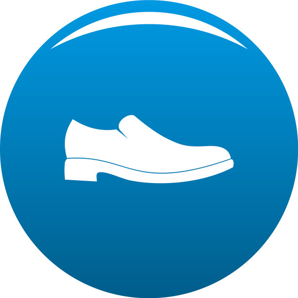 男鞋图标蓝色图片下载