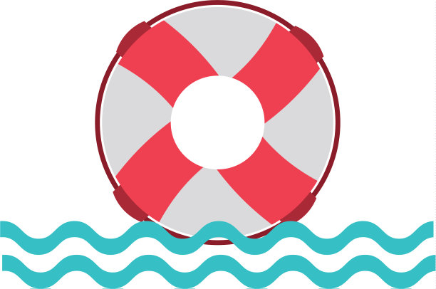 用海浪漂浮救生员图片下载