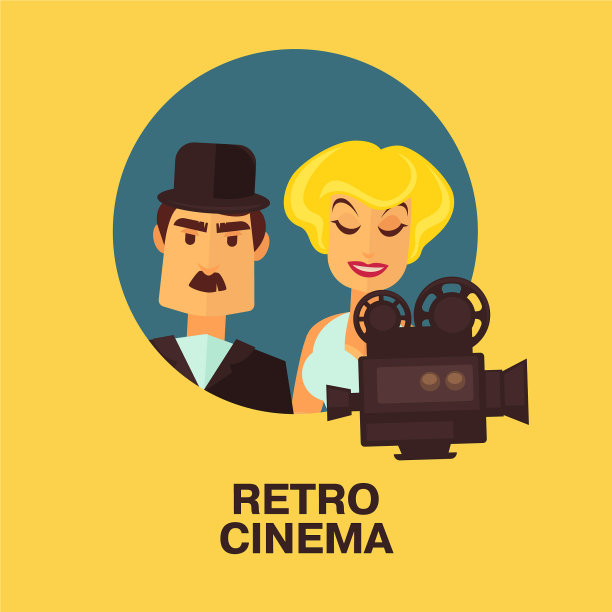 复古电影电影喜剧男演员和女明星图片下载