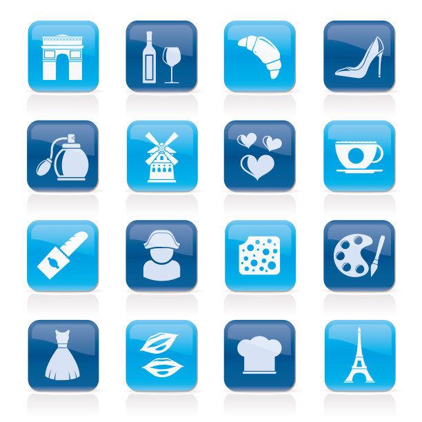 法国文化和工业的标志图片下载