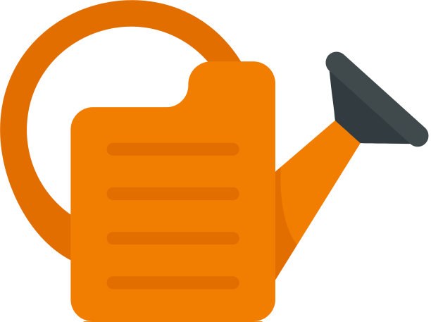 橙色水可以图标平的样式图片下载