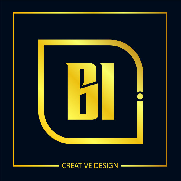 首字母BI logo模板设计图片下载