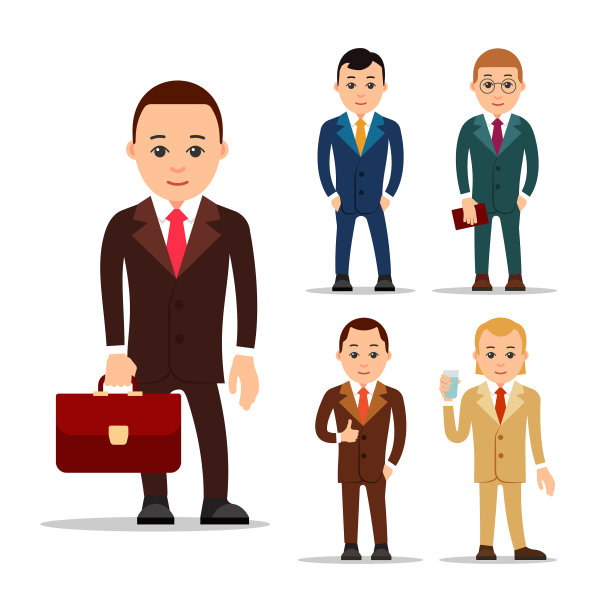 商人在各种各样的管理者性格中图片下载