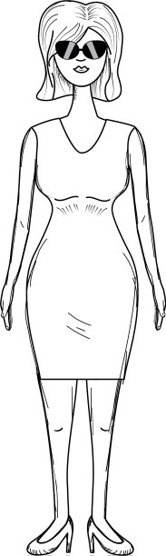 用发型和优雅的衣服勾勒漂亮的女人图片下载