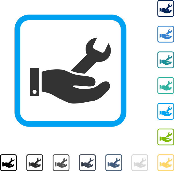 修理服务边框图标图片下载