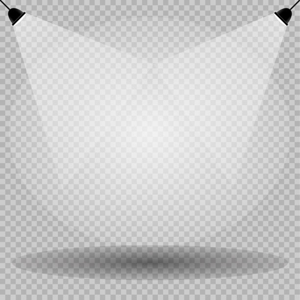 灯光阴影空模板透明图片下载