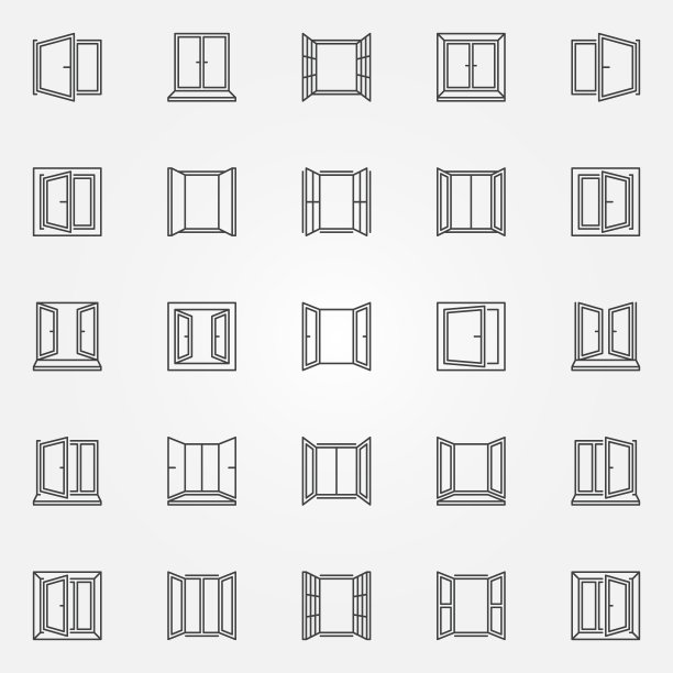 窗口轮廓图标用于设置打开的窗口图片下载