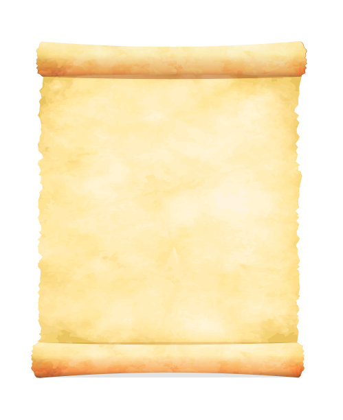 破旧的旧纸插图(卷边)图片下载